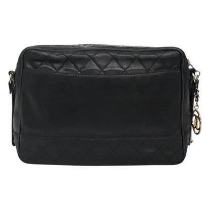 Chanel Camera, Black, Leather, shoulder