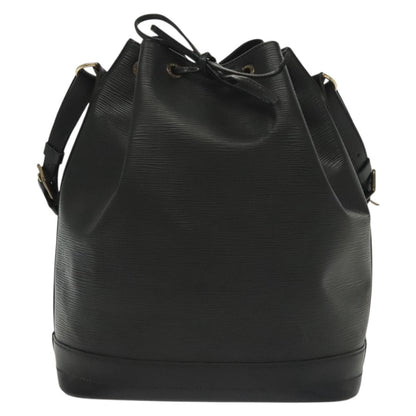 Louis Vuitton Noé, Black, Leather, shoulder