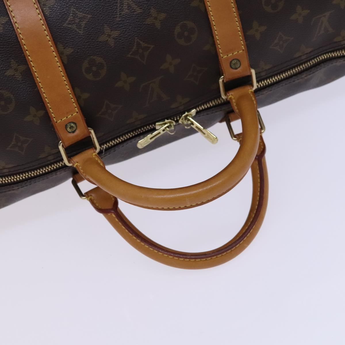Louis Vuitton Keepall 60, Brown, Canvas, travel