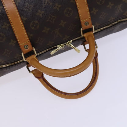 Louis Vuitton Keepall 60, Brown, Canvas, travel