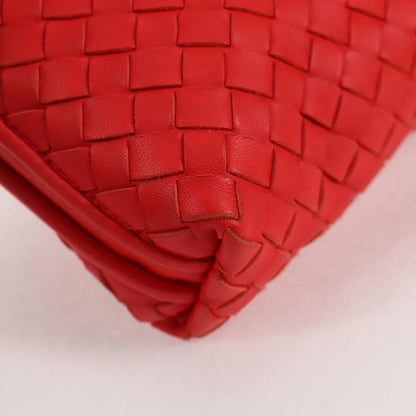 Bottega Veneta Intrecciato, Red, Leather, shoulder