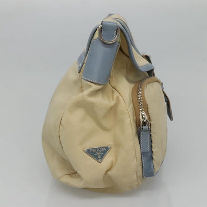 Prada Re-Nylon, Beige, Canvas, shoulder