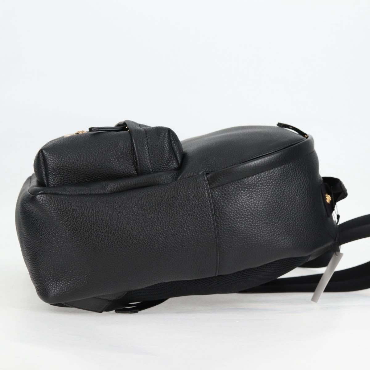 Versace Medusa, Black, Leather, backpack