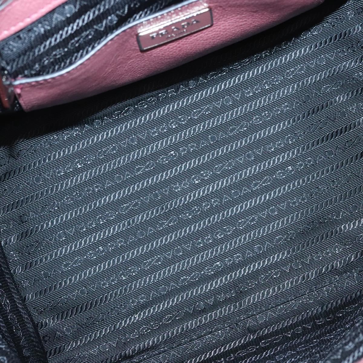 Prada Twin Pocket, Burgundy, Leather, handbag
