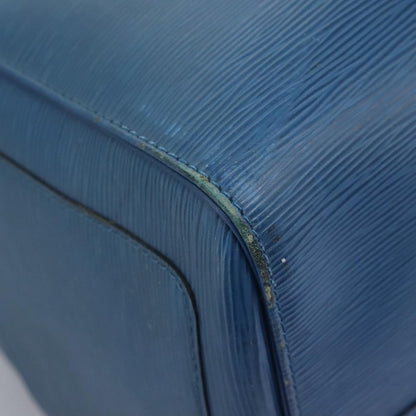 Louis Vuitton Keepall 55, Blue, Leather, travel
