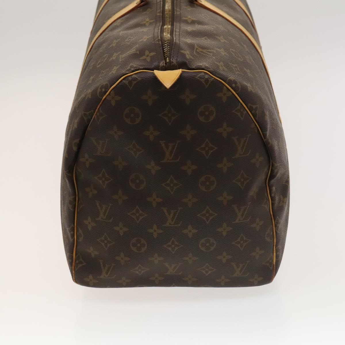Louis Vuitton Keepall 55, Brown, Canvas, travel
