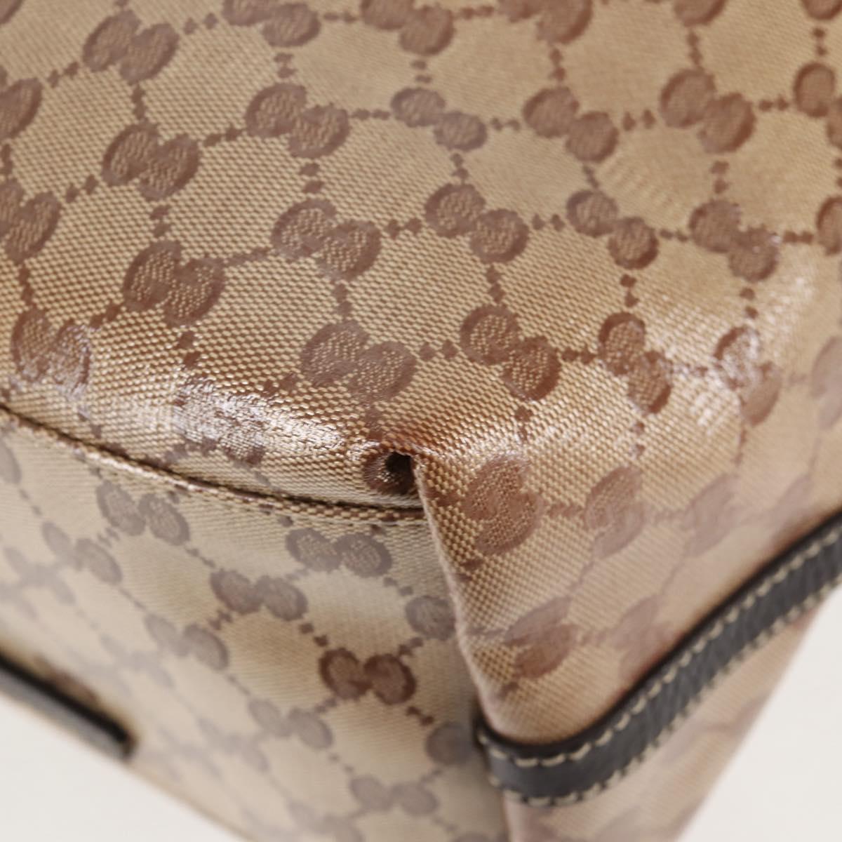 Gucci GG crystal, Beige, Canvas, tote