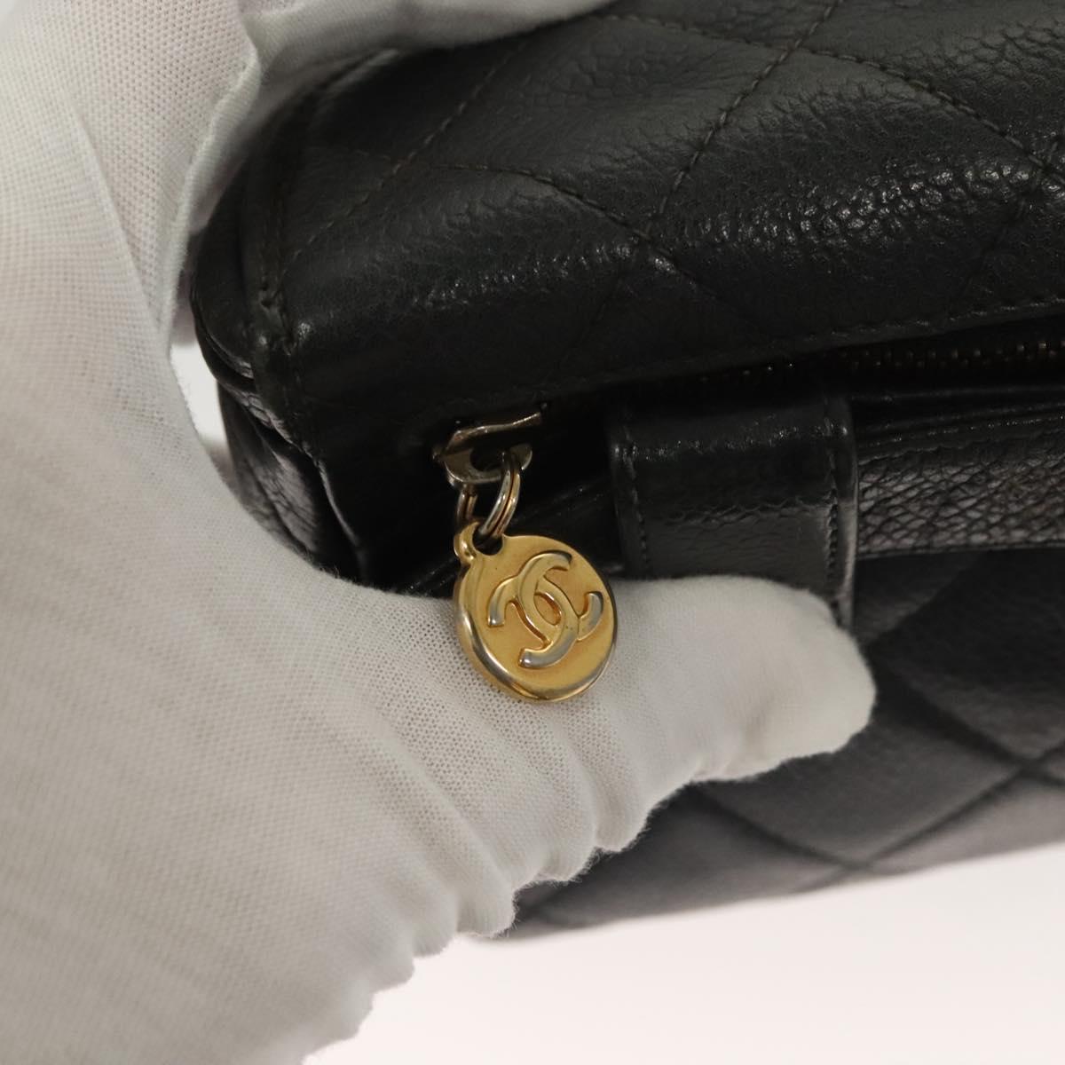 Chanel Vintage, Black, Leather, shoulder