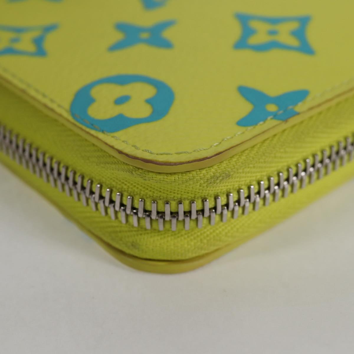 Louis Vuitton Zippy Wallet Vertical, Yellow, Canvas, wallet