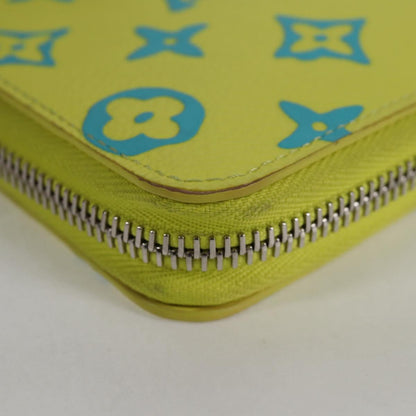 Louis Vuitton Zippy Wallet Vertical, Yellow, Canvas, wallet