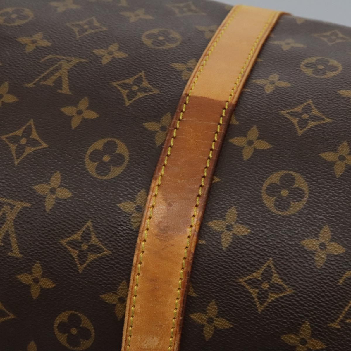 Louis Vuitton Keepall 60, Brown, Canvas, travel