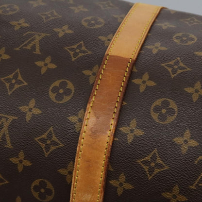 Louis Vuitton Keepall 60, Brown, Canvas, travel