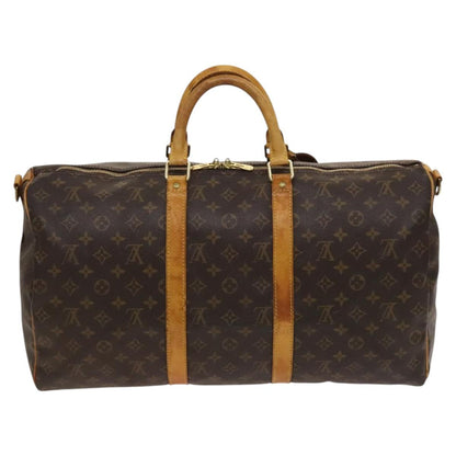 Louis Vuitton Keepall Bandouliere 50, Brown, Canvas, travel
