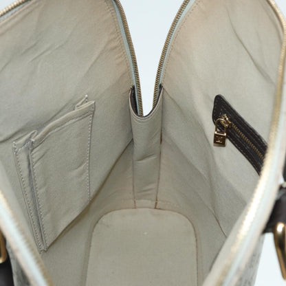Louis Vuitton Alma long, Grey, Canvas, handbag