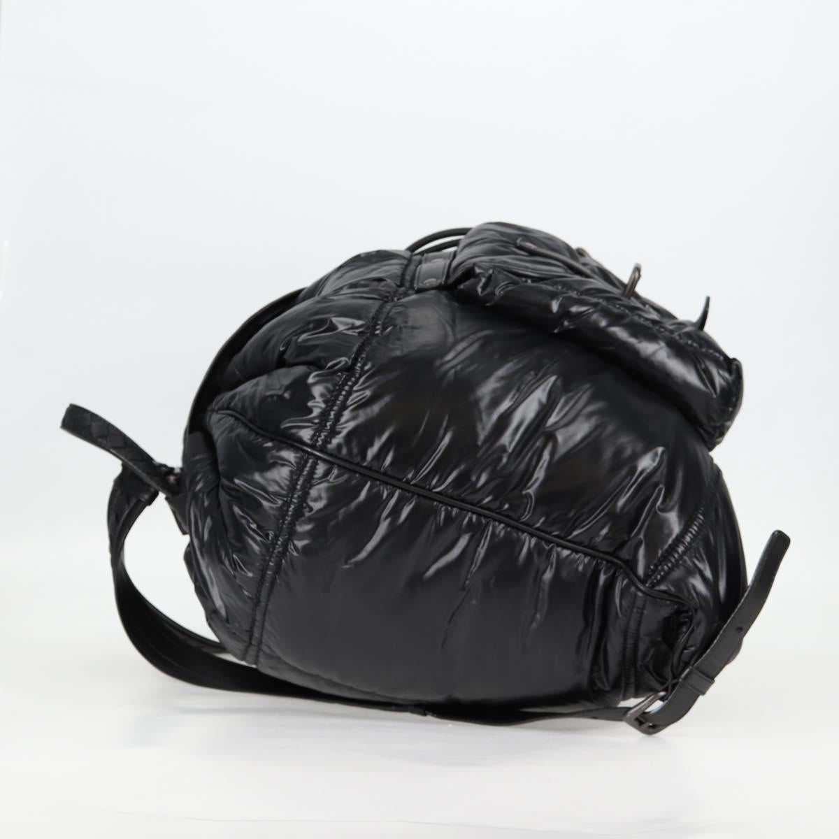 Bottega Veneta Spinnaker, Black, NYLON, backpack
