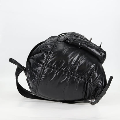 Bottega Veneta Spinnaker, Black, NYLON, backpack