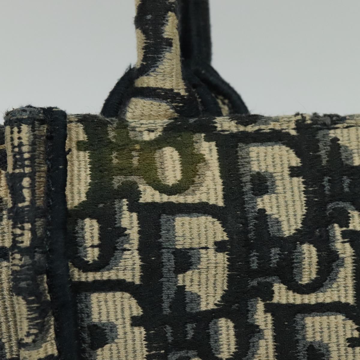 Dior Book Tote, Navy, Canvas, handbag