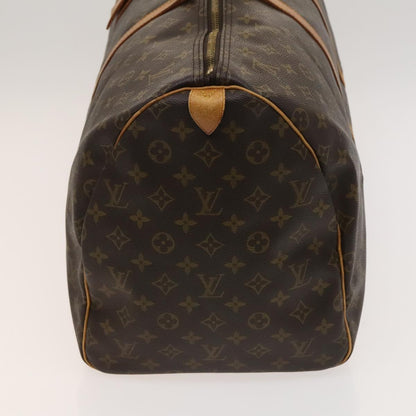 Louis Vuitton Keepall 55, Brown, Canvas, travel
