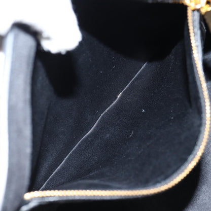 Miu Miu Madras, Black, Leather, tote