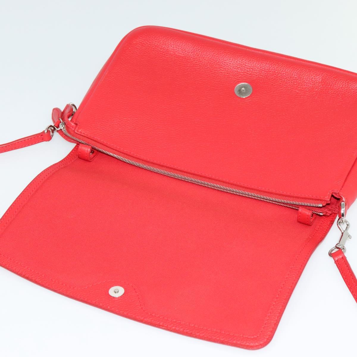 Louis Vuitton Parnassea, Red, Leather, shoulder