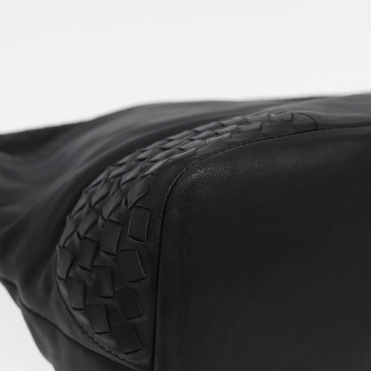 Bottega Veneta Intrecciato, Black, Leather, shoulder