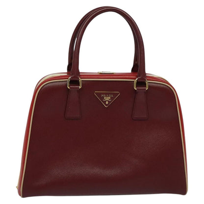 Prada Saffiano, Red, Leather, handbag