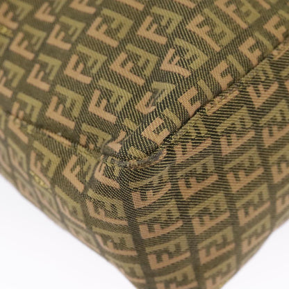 Fendi Zucchino, Khaki, Canvas, handbag