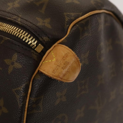 Louis Vuitton Keepall 55, Brown, Canvas, travel