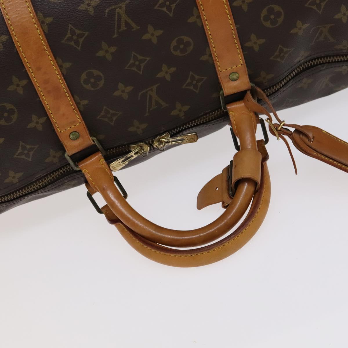 Louis Vuitton Keepall 60, Brown, Canvas, travel