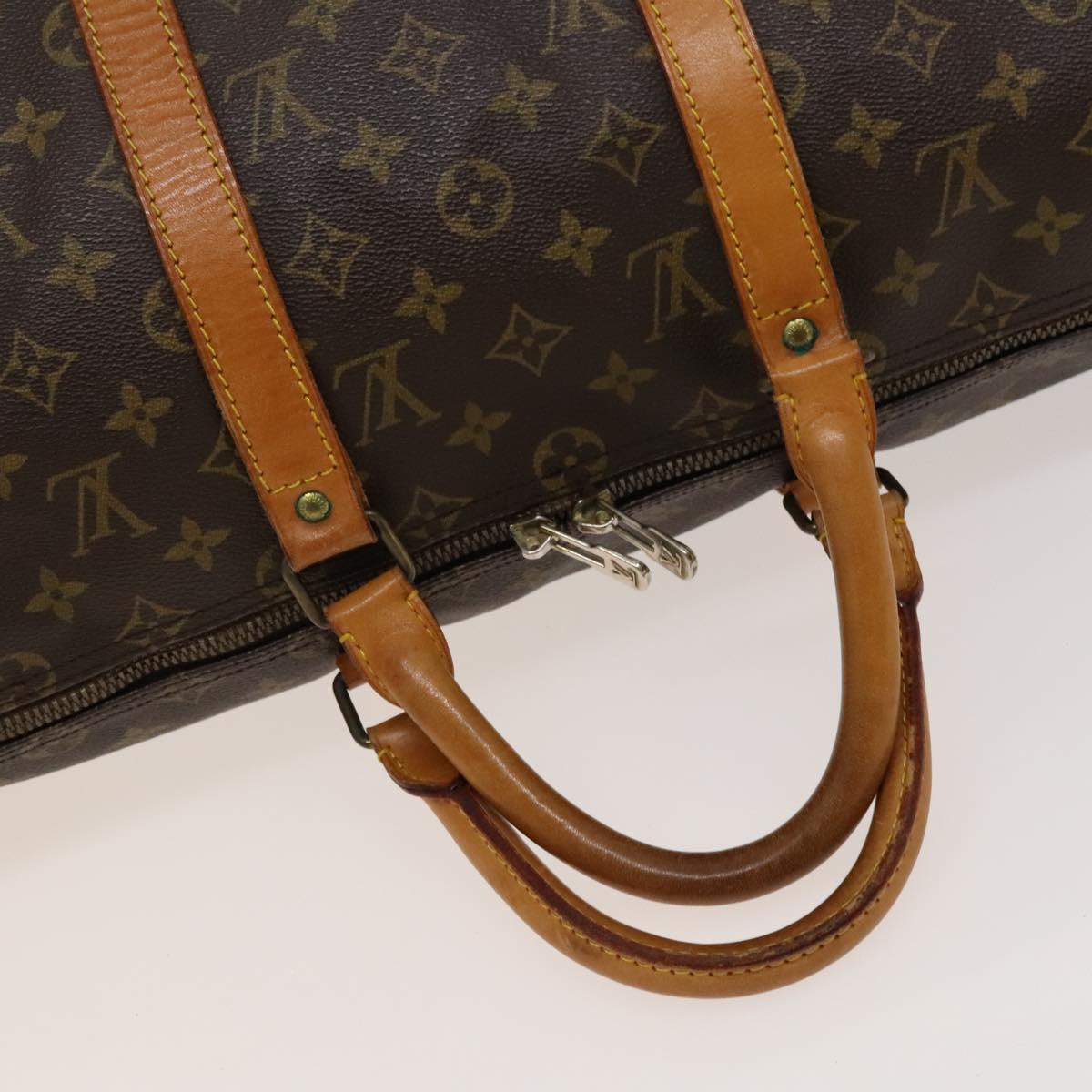 Louis Vuitton Keepall 50, Brown, Canvas, travel