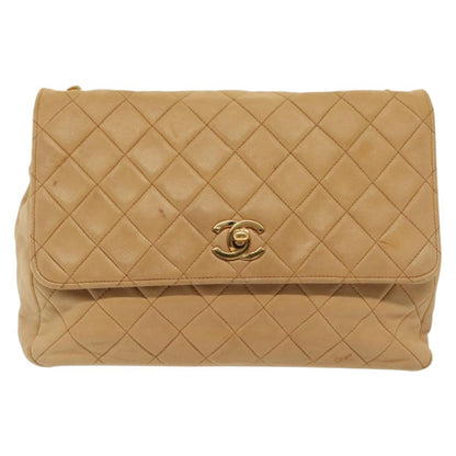 Chanel Matelassé, Brown, Leather, shoulder