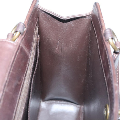 Chanel Coco Mark, Brown, Leather, handbag