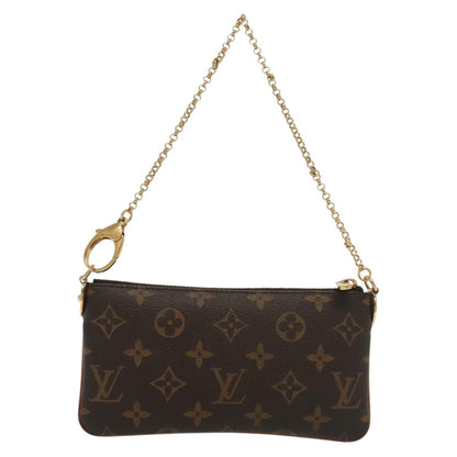 Louis Vuitton Milla, Brown, Canvas, clutch