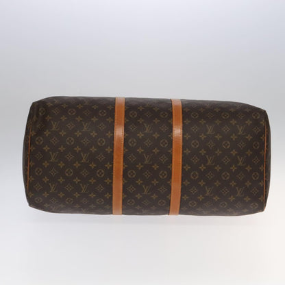 Louis Vuitton Keepall 60, Brown, Canvas, travel
