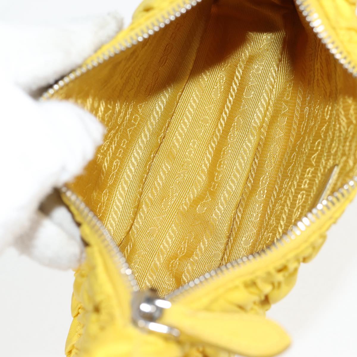 Prada Re-Nylon, Yellow, NYLON, clutch