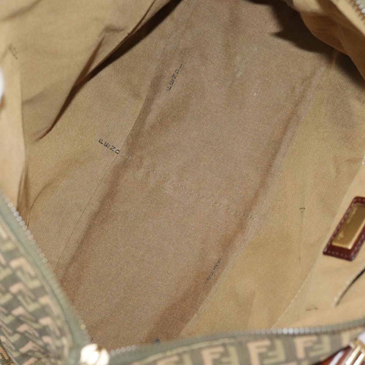 Fendi Zucchino, Khaki, Canvas, handbag