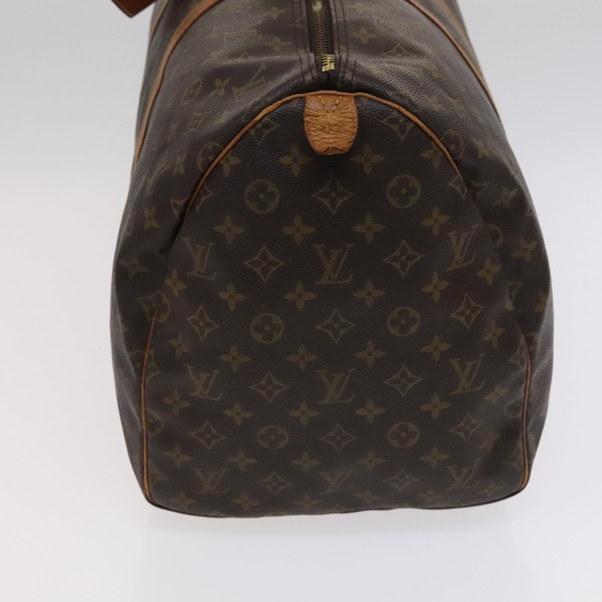 Louis Vuitton Keepall 55, Brown, Canvas, travel