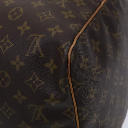 Louis Vuitton Keepall 55, Brown, Canvas, travel