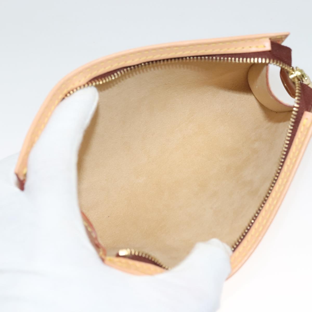 Louis Vuitton Bucket PM, Beige, Leather, shoulder