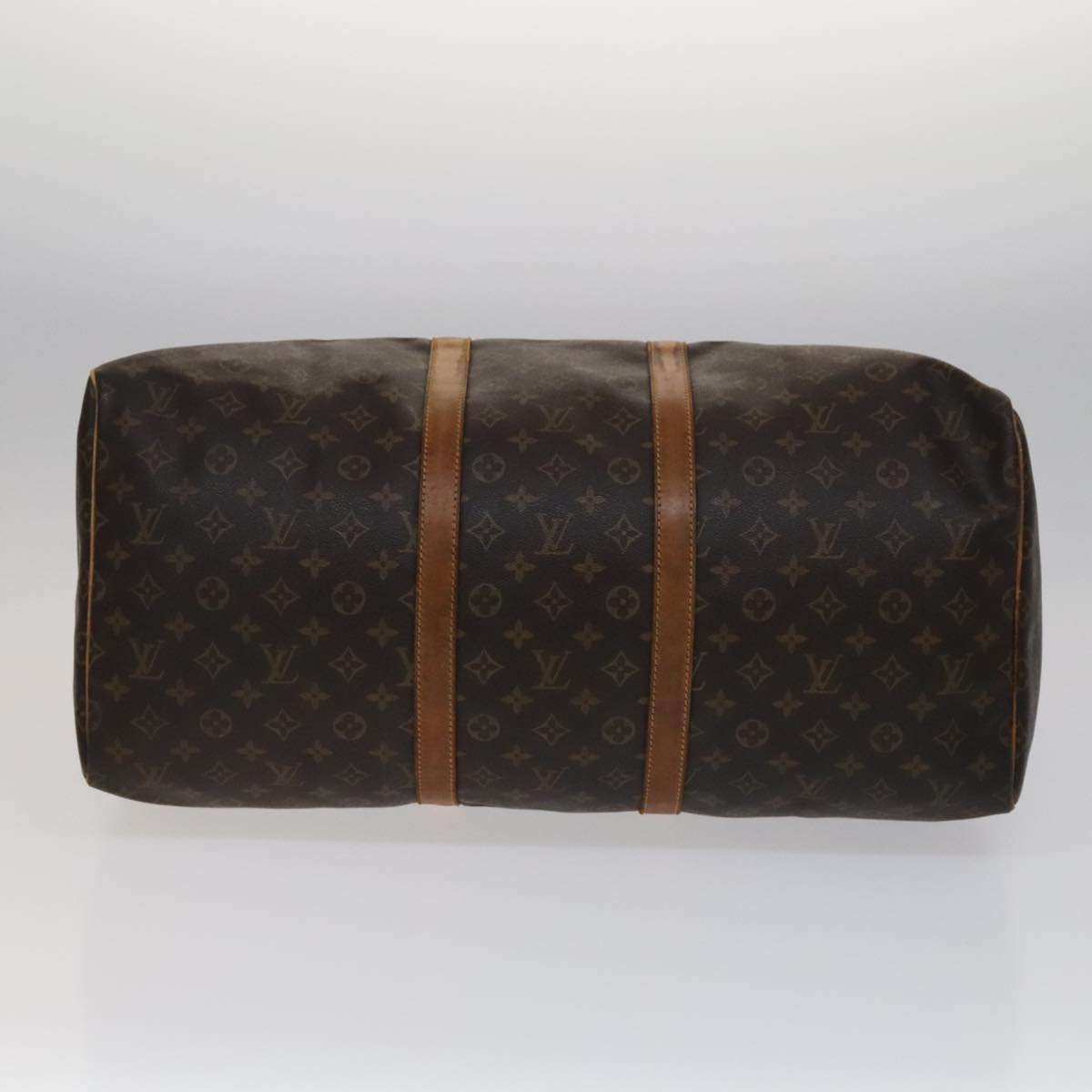 Louis Vuitton Keepall 55, Brown, Canvas, travel
