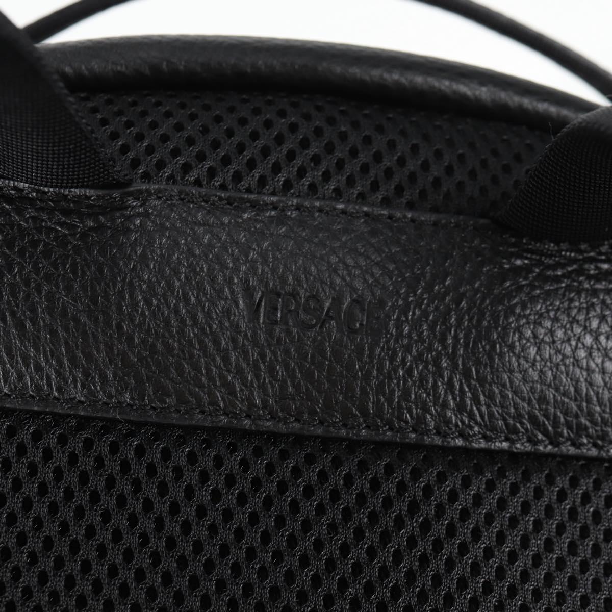 Versace Medusa, Black, Leather, backpack