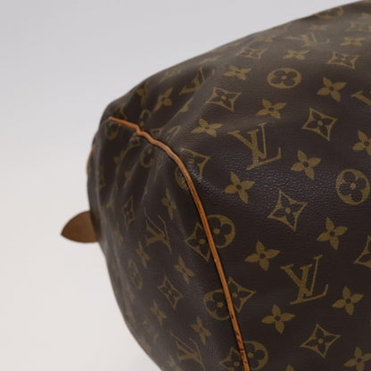 Louis Vuitton Keepall 55, Brown, Canvas, travel
