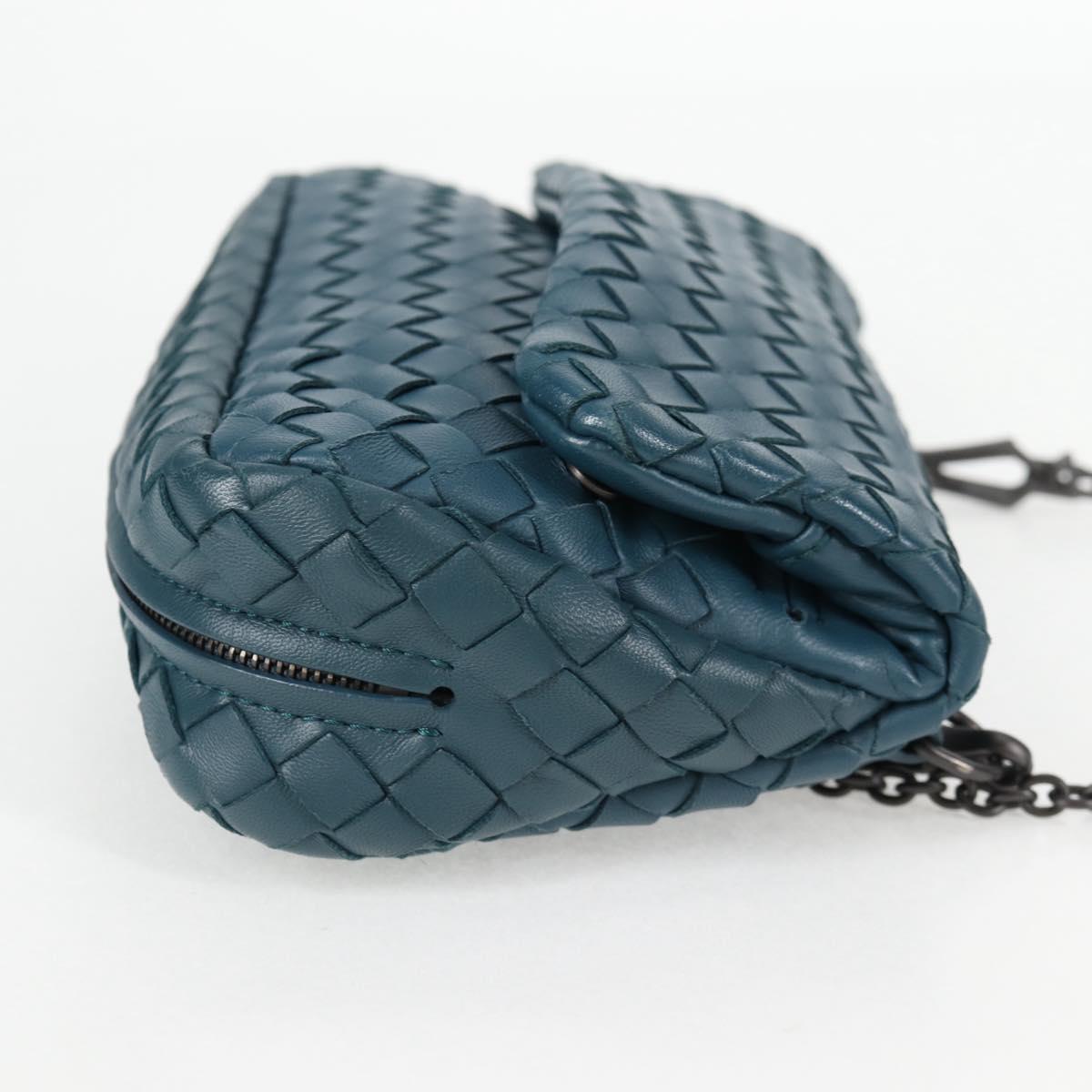 Bottega Veneta Olimpia, Blue, Leather, shoulder