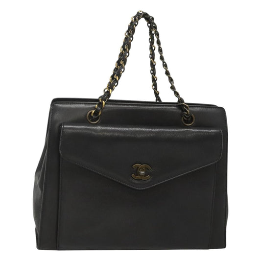 Chanel, Black, Leather, handbag