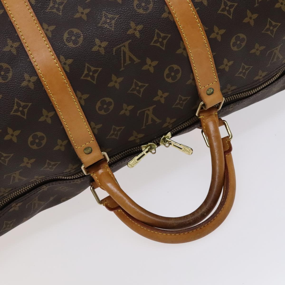 Louis Vuitton Keepall 60, Brown, Canvas, travel