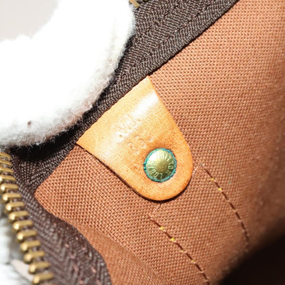 Louis Vuitton Keepall 55, Brown, Canvas, travel