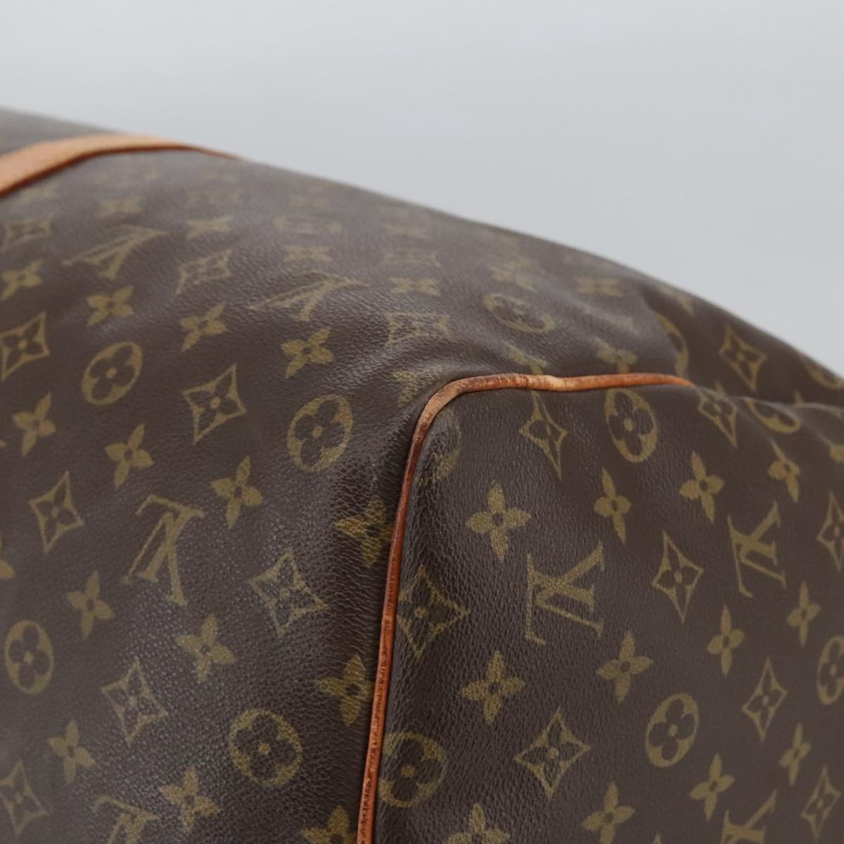 Louis Vuitton Keepall 60, Brown, Canvas, travel