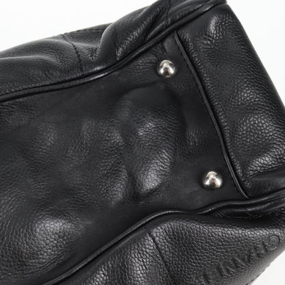Chanel Chocolate bar, Black, Leather, handbag