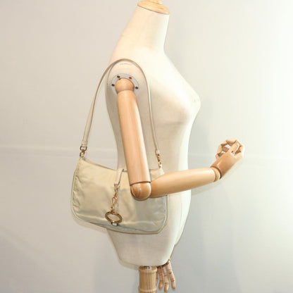 Prada Tessuto pietre Crossbody Crystal, BEIGE, NYLON, Shoulder bag