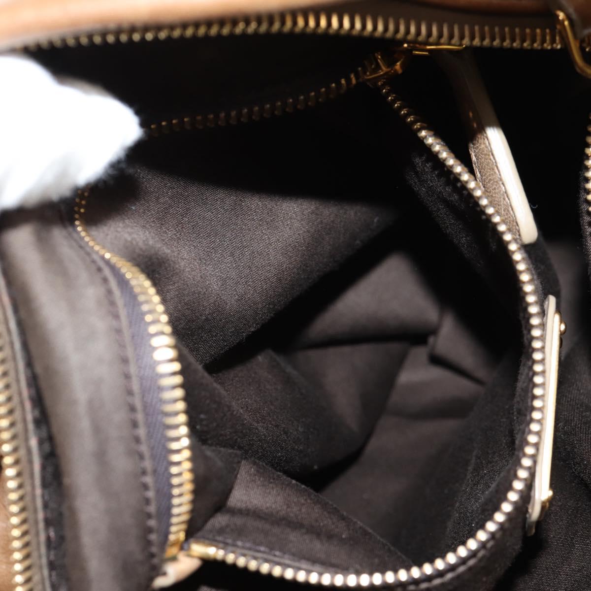 Miu Miu Woven, "BROWN,GOLD", Leather, handbag